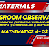 Classroom Observation Math 4 Q3 Complete