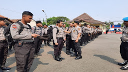 Polres Serang Kota Kerahkan 174 Personel BKO PAM Pilkades Serentak Kabupaten Tangerang