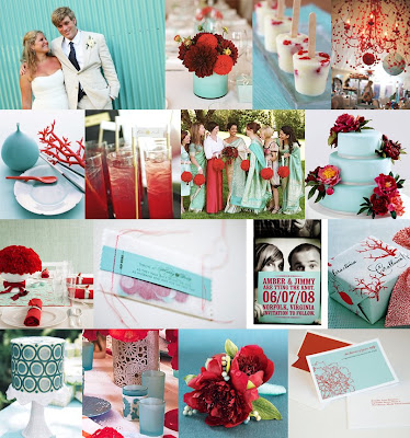 CPOW Red and Aqua Project Wedding