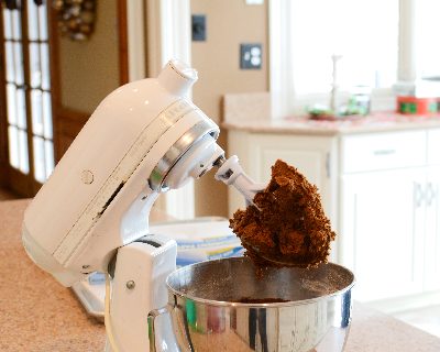 Dough for Big Fat Chewy Molasses Cookies ♥ KitchenParade.com. Mix and bake in one hour!