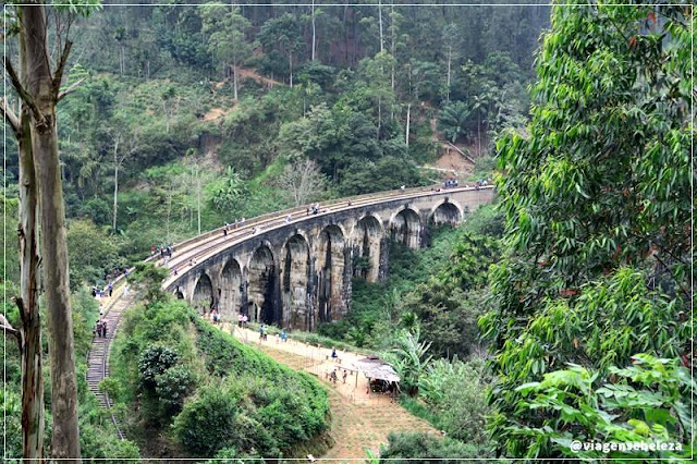 Ponte dos 9 Arcos em Ella no sri lanka