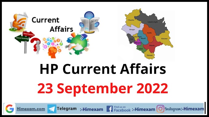 HP Current Affairs 23 September 2022 