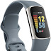Fitbit Charge 5 Advanced Fitness Health Tracker with Built-in GPS Stress Management Tools Sleep Tracking 24/7 Heart Rate & More Platinum Mineral Blue One Size S & L Bands Included Steel Blue