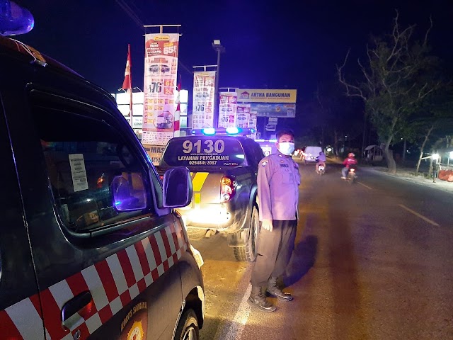 Ditengah Pandemi Covid-19, Polsek Serang Polres Serang Kota Polda Banten Intens Gelar Patroli