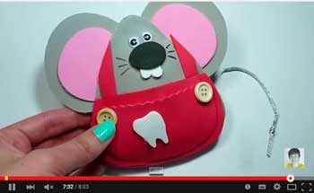 ratoncito guarda dientes en goma eva