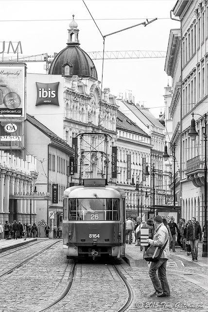 Prague Tram 8164 Near Republic Square