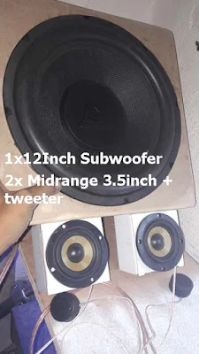 Subwoofer and midrange speakers