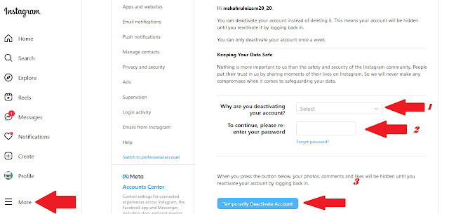 Bagaimana untuk Menyahaktifkan (Deactivate) Akaun Instagram