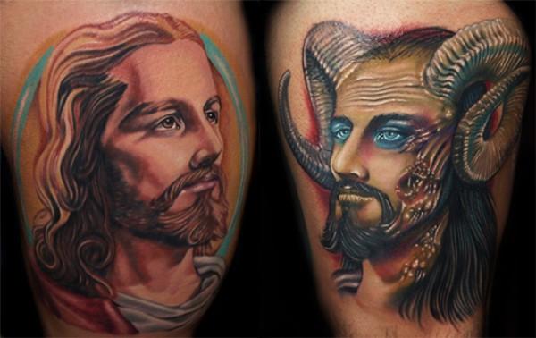 good and evil tattoos