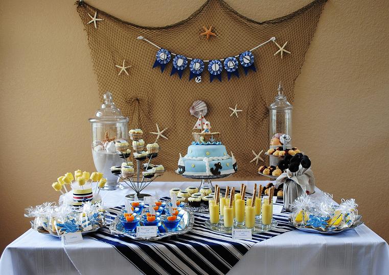 Kara's Party Ideas Nautical Baby Shower - Ocean, Sea, Sailboat Party