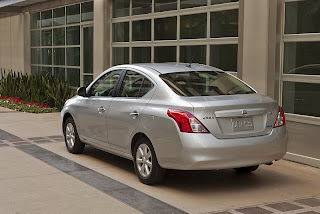 2012 Nissan Versa Sedan with dynamic proportions