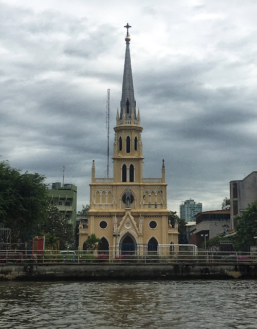 Holy Rosary Church across the river, Bangkok, Thailand