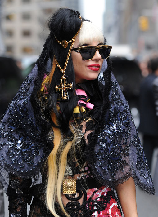 Lady Gaga Unicorn Jacket. Check out Lady Gaga#39;s look out