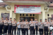 Samapta Polres Tulang Bawang Masif Menggelar Patroli Dialogis ke PPK dan Kantor Penyelenggara Pemilu