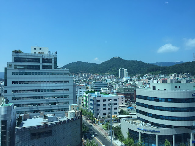 View from the iSquare hotel in Gimhae