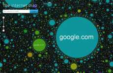 El mapa de internet The Internet Map Google domina el mapa de internet