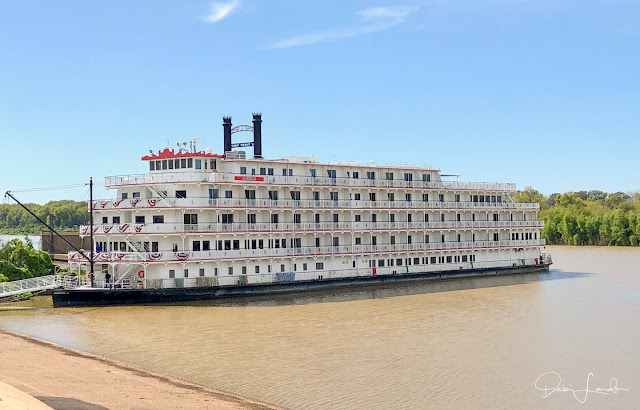 A Mississippi Riverboat docked in Vicksburg. 