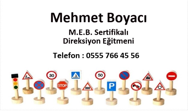 İzmir şehir içi özel direksiyon dersi için iletişim