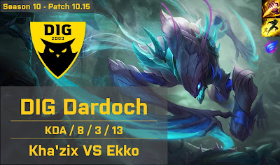 DIG Dardoch Khazix JG vs Ekko - NA 10.15