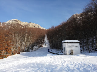 Il tracciato della sciovia "Quartarana" a Campo di Giove (Aq)