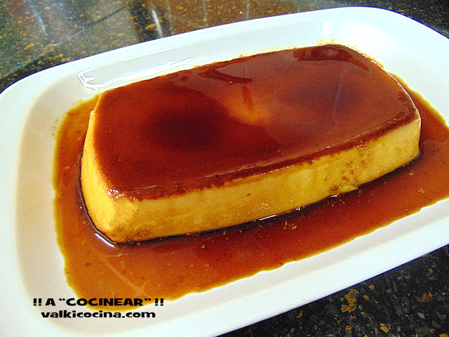 Flan de café y leche condensada