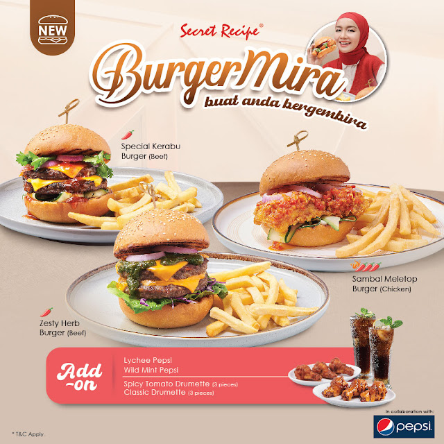 Mira Filzah Melancarkan Tudung Baru dan BurgerMira Secret Recipe