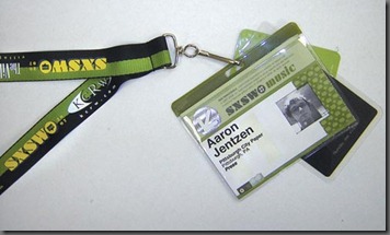 SXSW badge