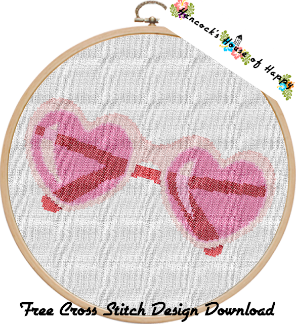 Hancock S House Of Happy Spectacle Spectacular Heart Lolita Style Sunglasses Cross Stitch Pattern To Download For Free