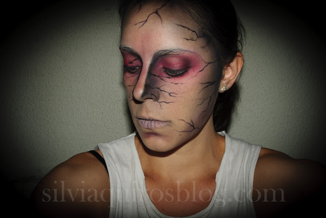 Maquillaje Halloween 2: Maligno Venas, Halloween Make-up 2: Evil veins, efectos especiales, special effects, Silvia Quirós