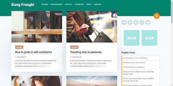 Bung Frangki Terbaru Blogger Responsive Template Download