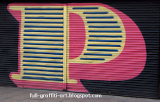 Graffiti Alphabet letter P