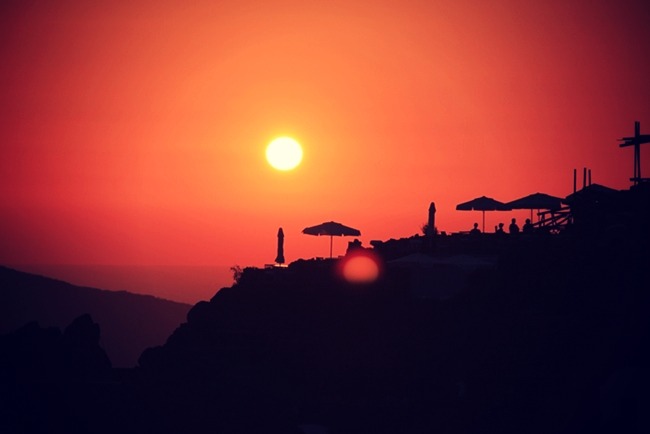 Santorini zalazak sunca