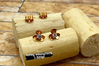 Jual anting emas murah di toko emas pontianak