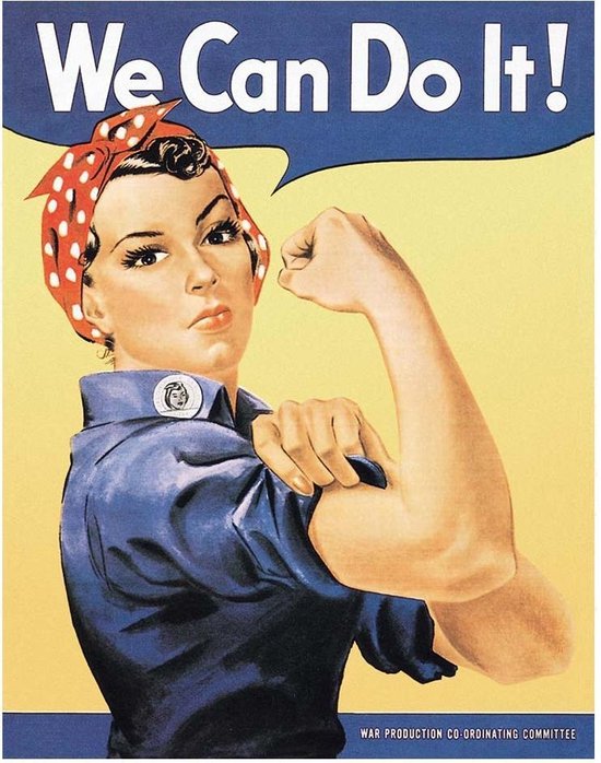 Cartel: J. Howard Miller: We Can Do It! National Museum of American History.