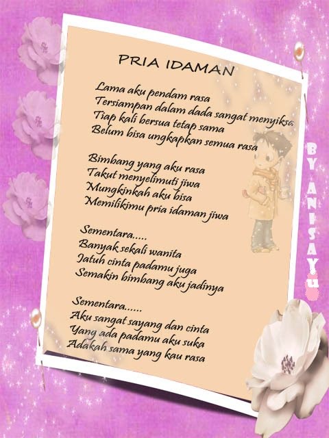  PUISI  CINTA  BY ANISAYU PRIA  IDAMAN