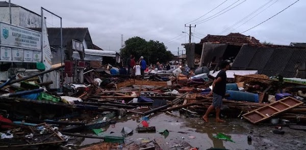 Desa Sumur Pandeglang Cukup Parah Terdampak Tsunami