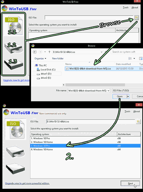WinToUSB: Createing Windows10 Portable