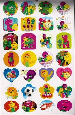 LittleWonderlandFriends: 372pc Barney & Friends Cute Stickers Sticker Book