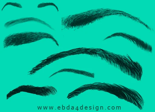 تحميل فرش حواجب العين للفوتوشوب Eyebrow Photoshop Brushs Download