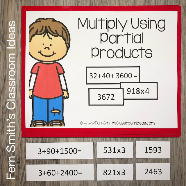 Click Here to Download this Fourth Grade Math Resource to USE in Your Classroom TODAY - 4th Grade Math - Multiply Using Partial Products Bundle!