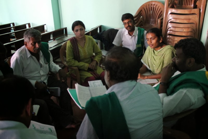 South Indian farmers at the SICCFM meeting