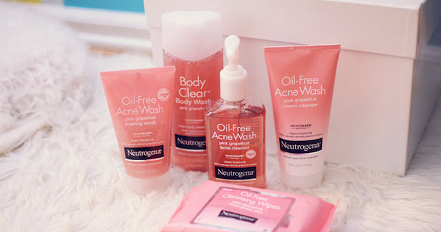 gel trị mụn neutrogena oil free acne wash pink grapefruit