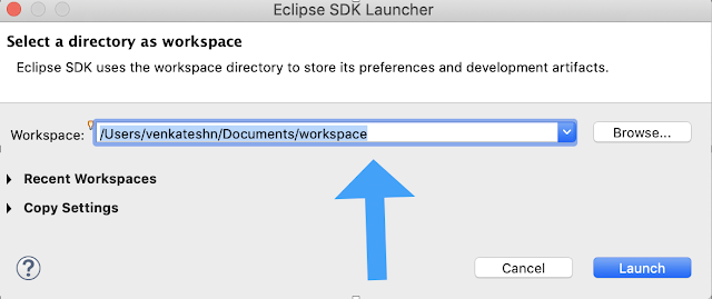 Eclipse SDK launcher