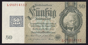 Germany Banknotes 50 Reichsmark banknote 1933 David Hansemann