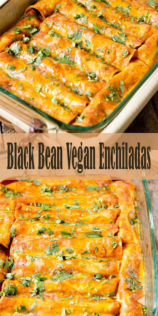 Blαck Beαn Vegαn Enchilαdαs- Vegan Recipes