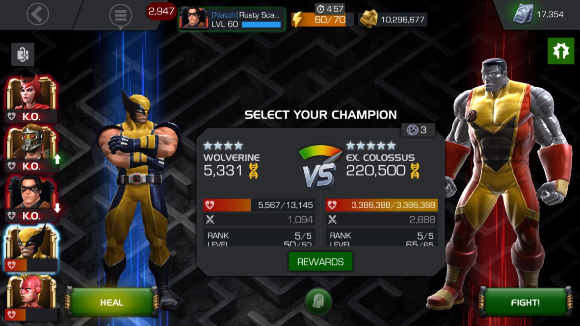 Natch Team Awesome Alliance MCOC: Rusty's Labyrinth of ...