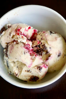 White Chocolate Raspberry Truffle Ice Cream: Savory Sweet and Satisfying