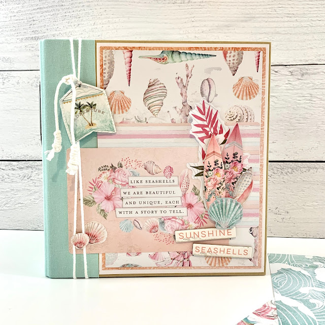 Summer Beach, Sunshine & Shells Scrapbook by Artsy Albums