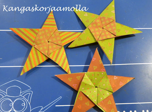 viisisakarainen origami tähti