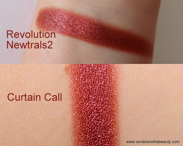 Makeup Geek Curtain Call dupes  swatches